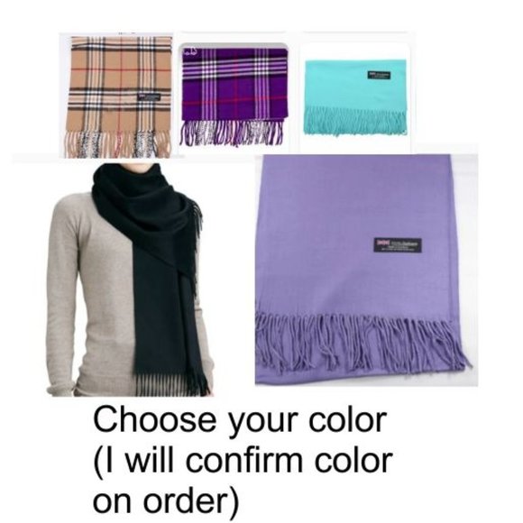 New Cashmere Scarves Multiple Colors - Picture 1 of 14